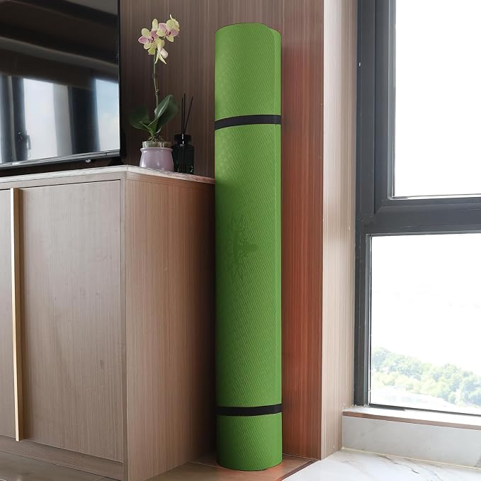 Hatha Yoga Large TPE Yoga Mat 6'x4'x1/2" Extra Thick Non-Slip Exercise Mat - for Yoga Pilates & Home Gym Workouts