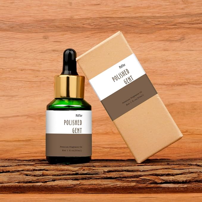 Polished Gent Fragrance Oil by MitFlor, 30ml Premium Fragrance Oil for Candle & Soap Making, Large Size Home Diffuser Oil, Masculine Woody Cologne Scent, Inspired by a Classic Luxury Men’s Fragrance