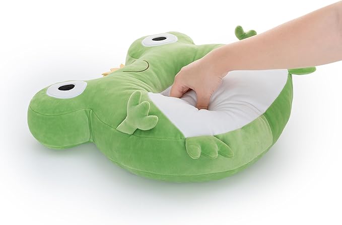 Lazada 2PC Frogs Kids Pillow Toys Plush Pillows Soft Gifts for Toddler Green (15+10Inches)