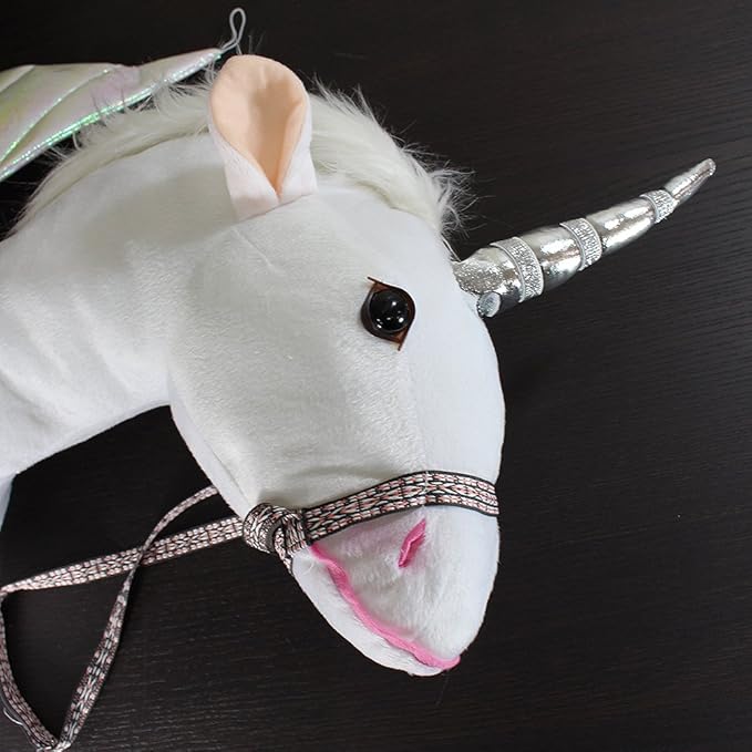 Kids Unicorn Ride On Costume T-Rex Dragon Animal Halloween Cosplay - Unicorn-M