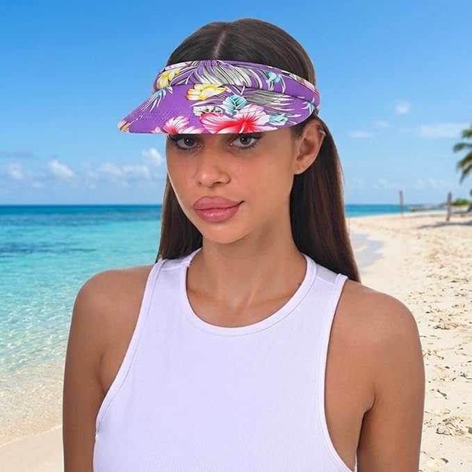3 Pack Sports Sun Visor Hat Women Men Adjustable Clip On Visors Outdoor Golf Beach Cap