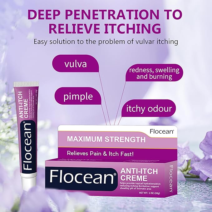 Anti Itch Cream Extra Strength for Women, External Vaginal Itching Relief, Fast Acting Feminine Care, Soothes & Cools Sensitive Skin, 30g (1 Oz)