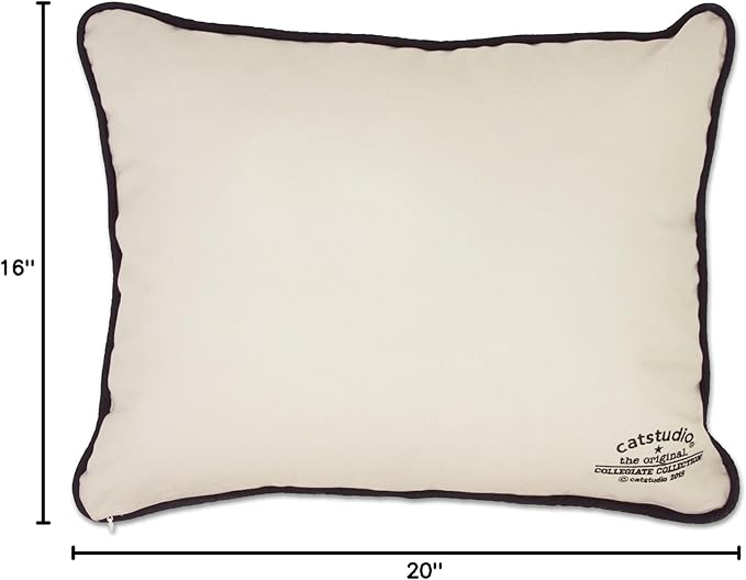 Catstudio Virginia Tech Collegiate Embroidered Decorative Throw Pillow