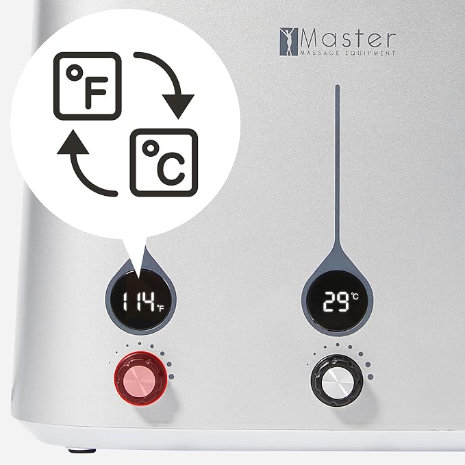 Master Massage Gen-II Oil Warmer: Quick & Efficient 3-Bottle Heater for Oils and Lotions (Heats Up to 140°F) - Sleek Modern Design for Massage Therapy & Personal Use