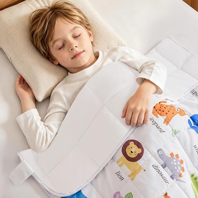 Weighted Blanket - 5 lbs Animal Pattern Heavy Blanket - Small Size Breathable Lap Blanket(36 * 48 inches, 5 lbs)