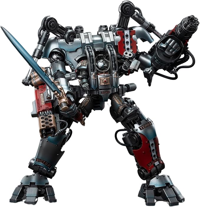 JOYTOY Action Figure 1/18 Mecha Grey Knights Nemesis Dreadknight Mech Including Figure Vibova 2PCS Collection Model Christmas Birthday Gift