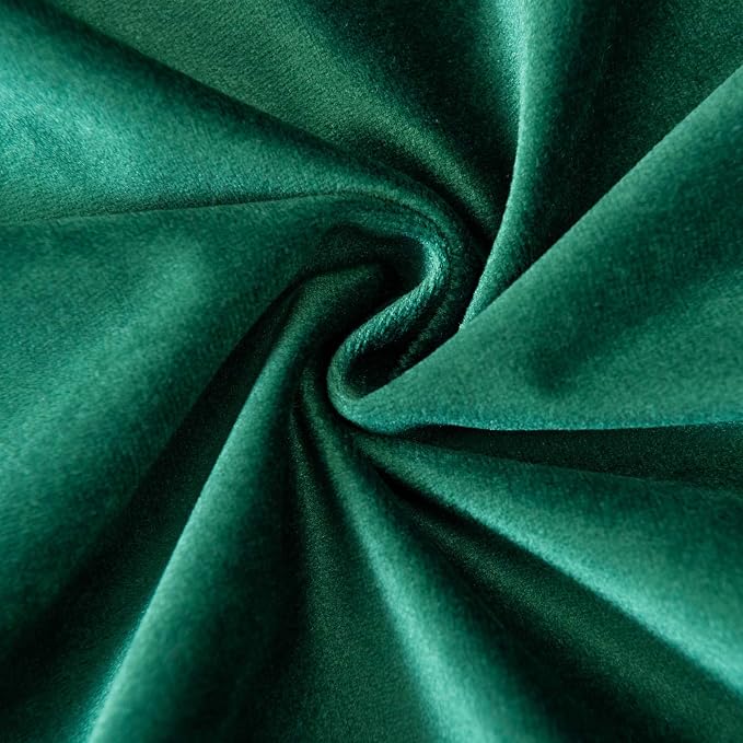 22x22 Decorative Velvet Throw Pillow Covers Set of 2 for Couch,Dark Green | Soft Cushion Cases with Invisible Zipper for Modern Sofa Bed Living Room Bedroom Home Decor Christmas