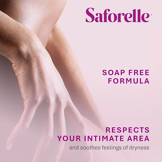 Saforelle Intensive Moisturizing Cleansing Care Feminine Wash, 250 ml | Feminine Body Wash with Burdock Extract for Soothing Daily Cleansing