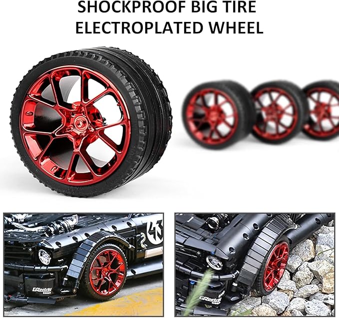 Mould King 13108 Mustang Car Building Kits, MOC Building Blocks Set to Build, Gift Toy for Age 14+ /Adult Collections Enthusiasts(2943 Pieces with Motor/APP Remote Control)