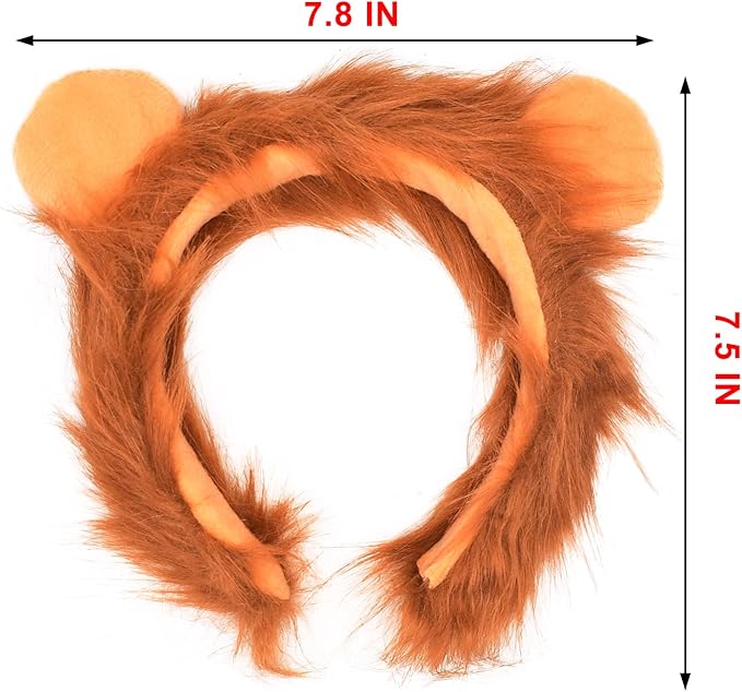 Plush Animal Ears and Horns Headband-Halloween Christmas Festival Theme Party Animal Cosplay Costume Headbands