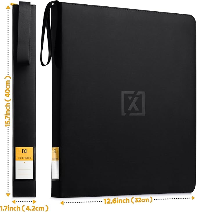 X PRO Top Load Card Binder - Compatible with Top-loading Card Cases - Fits 252 | 20 Premium Loaders Included | 9-Pocket Ringless Double-Sided Pages | Premium Storage for TCG & Sports Cards