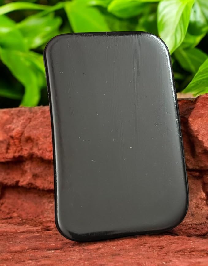 Black Gua Sha Massage Tool, Natural Stone Scraping Board for Face, Body, Neck Skincare