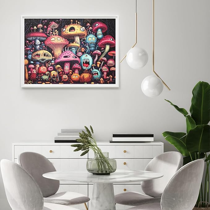 Jigsaw Puzzles for Adults 1000 Pieces, Funny and Colorful Puzzles, Challenging Puzzle Game for Family Friends Home Decor, 20x27 Inches, Dense Monsters-2