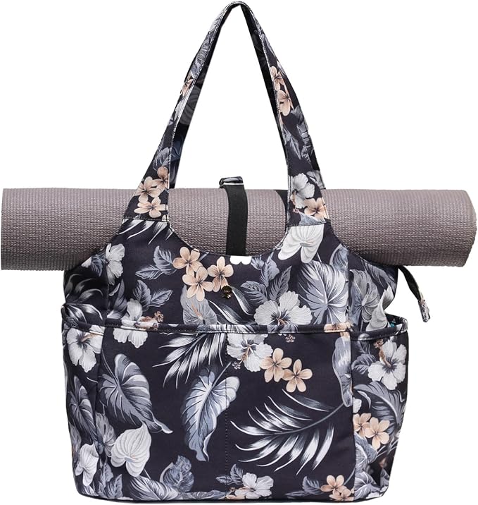 ESVAN Yoga Tote Bag Mat bag Women Shoulder Bags Carryall Tote for Travel Office Workout Gym Nurse Beach