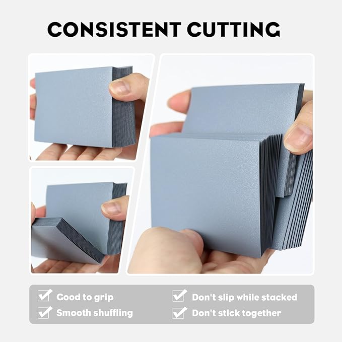 Gray MTG Card Sleeves 300CT, Matte Textured Back Card Sleeve Deck Card Protectors, Standard Size Card Sleeves for MTG, Baseball Card, Sports Cards, Game Card