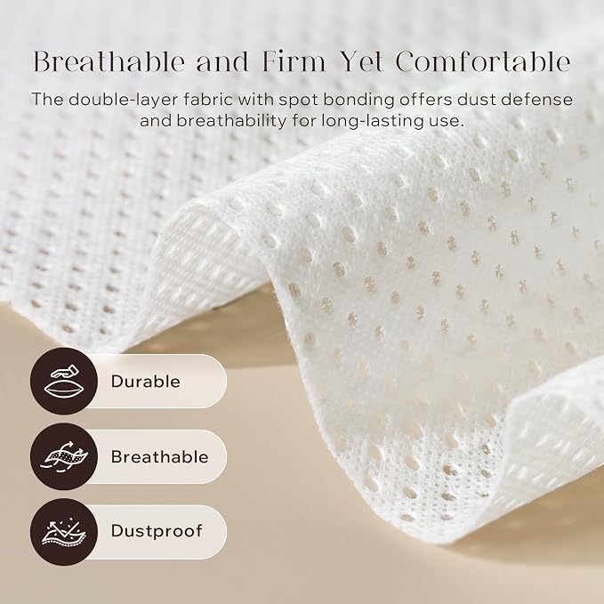 Phantoscope 20x20 Pillow Inserts, Throw Pillow Inserts for Couch, Pack of 2 | 100% Virgin Fiber Hypoallergenic Pillow Form, Soft Throw Pillow Inserts, Lightweight Throw Pillows for Couch Bed Pillows