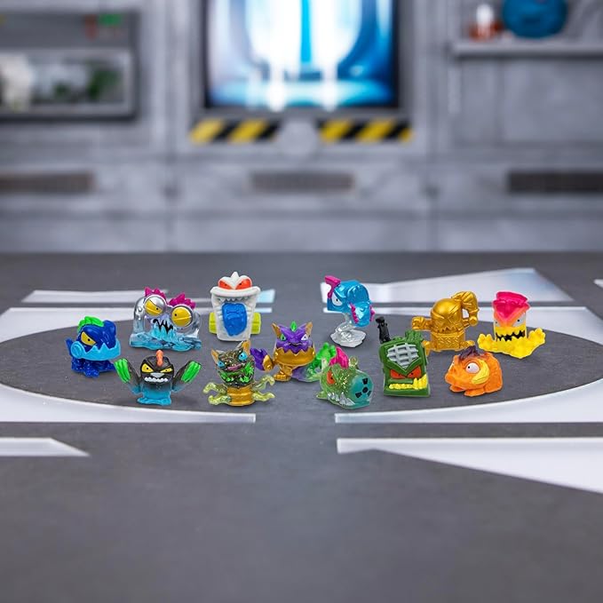 MrBeast Lab Swarms Series 2, Atomic Series 12 Pack - Night Fright Panther, Add Water, Shake The Test Tube and Reveal 2 of 12, 1-inch (2.5 cm) MrBeast Swarms Collectible Micro Beasts. 85+ to Collect!