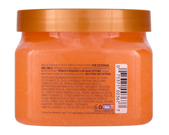 Tree Hut Sunkissed Poppy Shea Sugar Scrub, Exfoliating, Hydrating & Moisturizing Body Scrub with Shea Butter & Nourishing Essential Oils, Smooth & Soften Skin, 18 oz