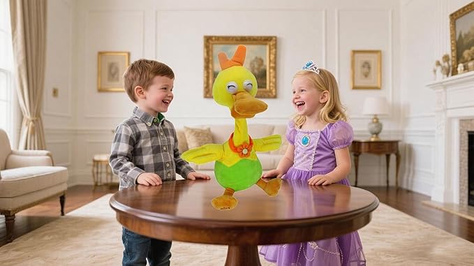 Plush Toys, Music Songs, Ducks That can Speak and Repeat, Gift Ducks That can bark,Adorable Interactive Duck Toy