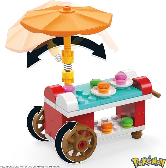 MEGA Pokémon Action Figure Building Toys Set, Pokémon Picnic With 193 Pieces, 2 Poseable Characters, Eevee and Riolu, Gift Idea For Kids