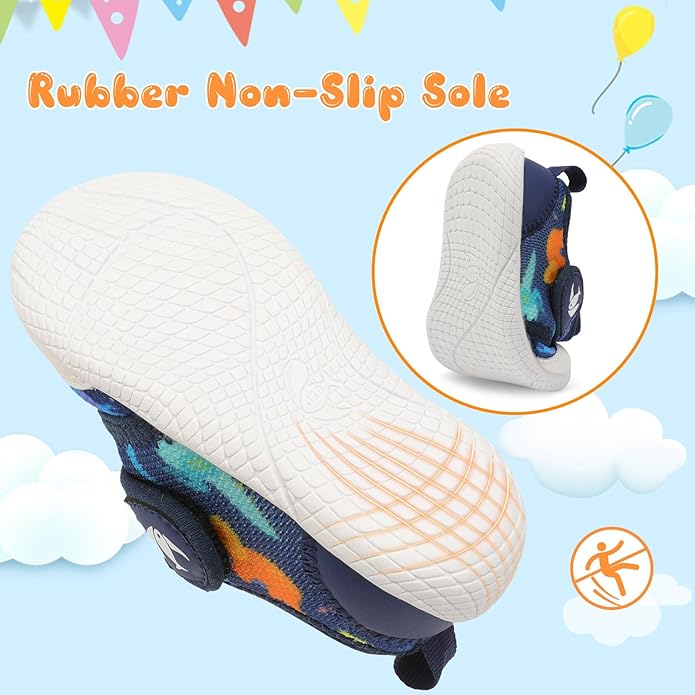 FEETCITY Baby First Walking Shoes Boys Girls Infant Sneakers Crib Shoes Breathable Lightweight Slip On Shoes