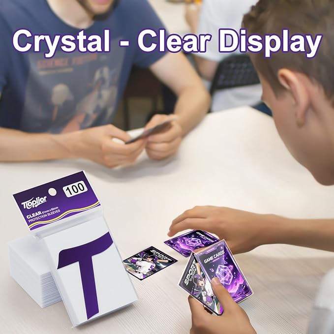 1600 Counts Card Sleeves,Soft Penny Sleeves for Trading Cards,Clear Plastic Card Protectors Fit for MTG,TCG,Baseball,Football,Sports,Game Cards