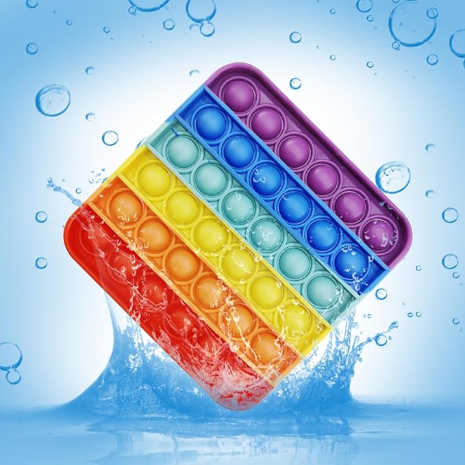24 Pcs Pop Bubble Fidget for Party Favors, Stress Relief Pressure Relieving Toys for Kids, Pop Bulk Toddler for Christmas Valentine Birthday Gifts and Classroom Prizes