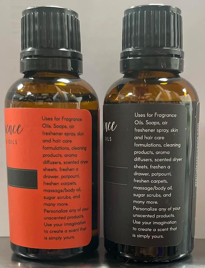Eternal Essence Oils 2 Pack 30ml Premium Fragrance Oil - Dragons Blood & Happy Men - for Candle, Soap Making, Aromatherapy, Diffusers, Home Care, & Humidifiers