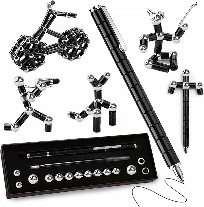 Fidget Pens Birthday Gifts for Men - Novelty Christmas Stocking Stuffers for Teen Boys, Unique Birthday Gifts for Young Men Women Him Her Teenage Boys Girls, Cool Gadget Stress Relief Toys for Adults