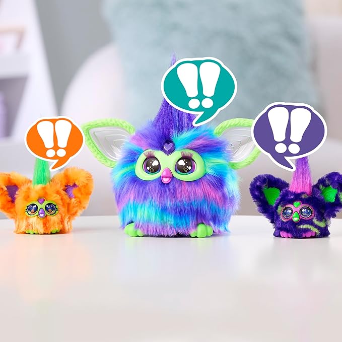 Furby Furblets 2 Pack of Fall Edition Mini Friends Trick-Ee & Boo-Kin, Electronic Plush Toys, Multicolor, Back to School Gifts, Ages 6+ (Amazon Exclusive)