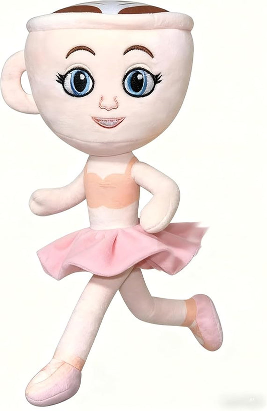 Italian Brainrot Plush Toy 10 Inches Ballerina Cappuccina Plush Soft Stuffed Meme Dolls for Collectors, Aesthetic Décor & Funny Gift Ideas (Ballerina Cappuccina)