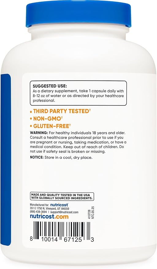 Nutricost L-Arginine L-Citrulline Complex 750mg, 240 Capsules (2 Bottles) - Non-GMO