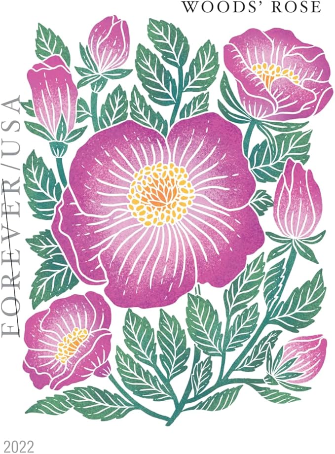 2022 Mountain Flora Wild Flowers Garden Forever First Class Postage Stamps - Garden, Flowers, Nature, Valentine, Wedding, Celebration, Anniversary, Love, Party (100 Stamps (5 Books of 20))