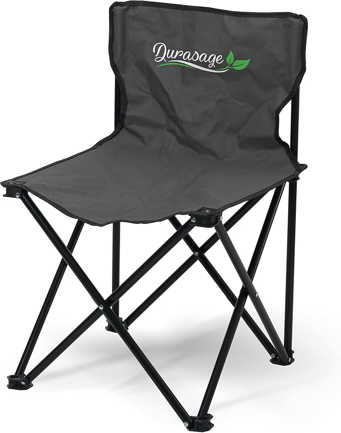 Durasage Portable Sports Chair for Steam or Infrared Saunas (Black)