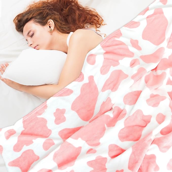 HSEEC Blankets & Throws King Size Warm Blanket Pink Soft Fleece Throw Blankets for Bed 108x90 Inches