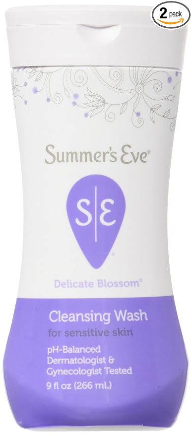 SUMMER'S EVE Feminine Wash for Sensitive Skin-Delicate Blossom-9 oz, 2 pk