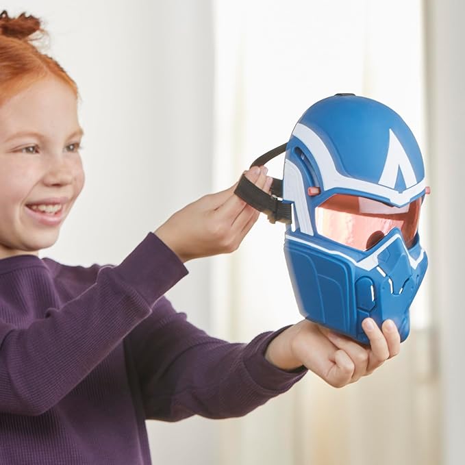 Marvel Studios Captain America Brave New World Flight Vision Mask, Roleplay Toy, Super Hero Toys for Kids 5 and Up