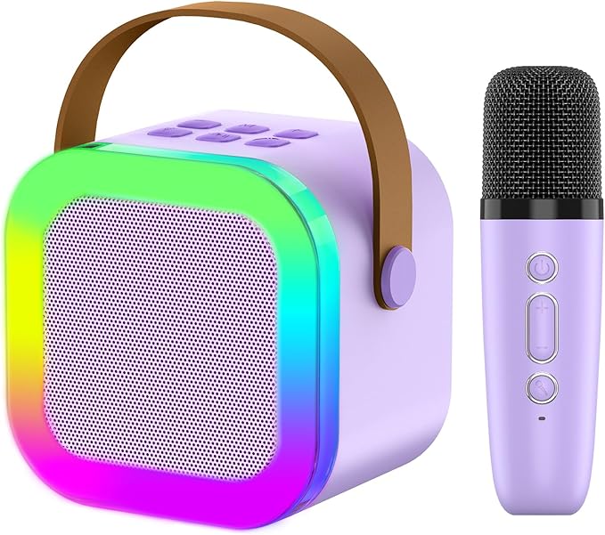 Kids Karaoke Microphone Machine Toy, 4-12 Years Old Girls Christmas Birthday Gift for Girls, Karaoke Toys Gifts for Girls Ages 4, 5, 6, 7, 8, 9, 10, 12 +Year Old Birthday Party.