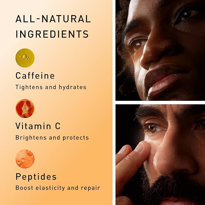 Hawthorne Men’s Brightening Eye Cream for Dark Circles. Under Eye Treatment for Men. Reduce Puffiness, Eye Bags, and Wrinkles with Natural Caffeine, Cucumber, Peptides, and Vitamin C. 0.3 Ounce
