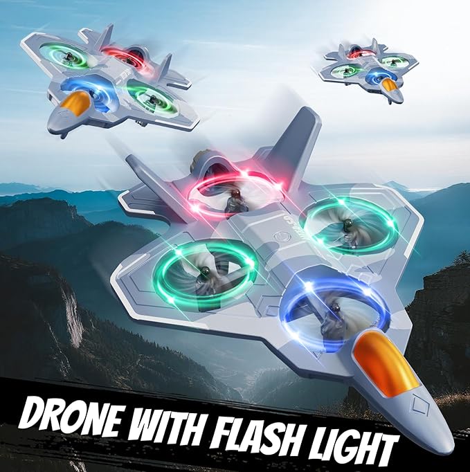 RC Planes Remote Control Airplanes with 3 Batteries, Foam Remote Control Planes for Kids Adults Beginners 4-7 8-12 12-16, Remote Control Helicopter Fighter Jet Drones for Kids Adults, 360° Flip