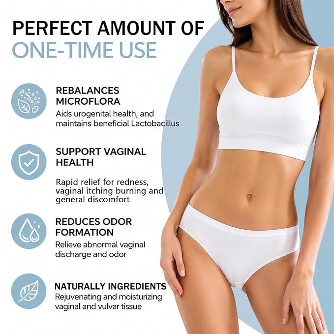 Vaginal Probiotics Care Gel for Women, Yeast Infection Treatment for Women, Yeast Infection and BV Care, pH Balance, Fast Relief for Odor, Itching, Discharge, 10-Pack