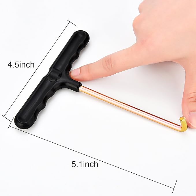 TecUnite 2 Pack Trampoline Spring Pull Tool Adjustment T-Hook Spring Pull Kit