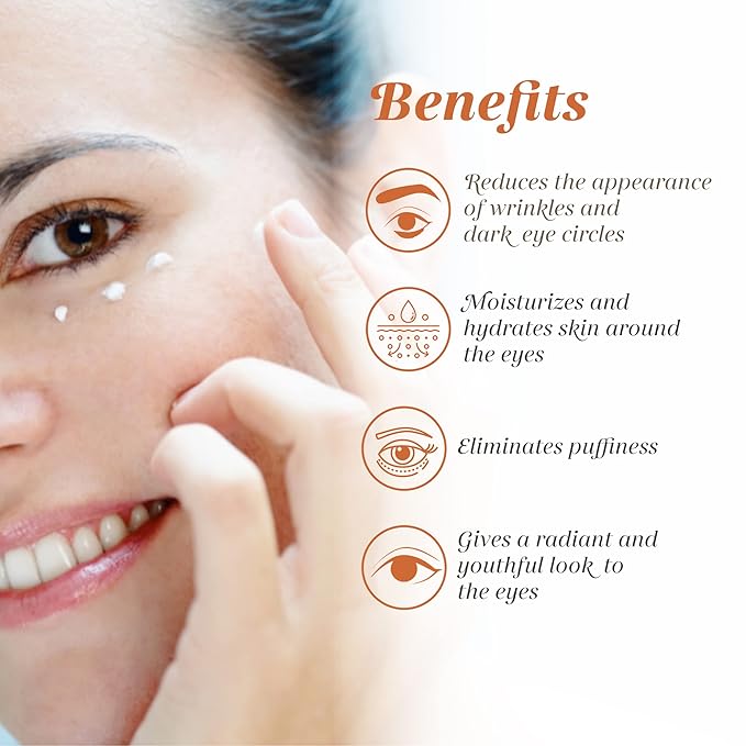 Shankara Ageless Eye Cream – Ayurvedic Under Eye Cream with Rose, Cucumber & Eyebright – Hydrating Formula for Fine Lines, Puffiness & Dark Circles – Clean & Cruelty-Free (15ml)