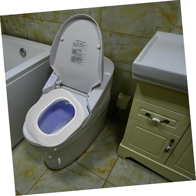 Ergonomic Boy Girl Potty Training Seat Soft Pu Mat Non-Slip Cover for Boys and Girls Easy Install Reusable Home Bathroom Supplies