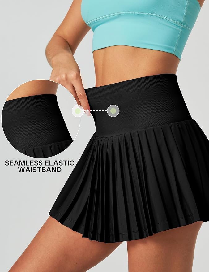 Pleated Tennis Skirt with Pockets for Women Tennis Skort for Woman High Waisted Golf Skirts Athletic Skirt