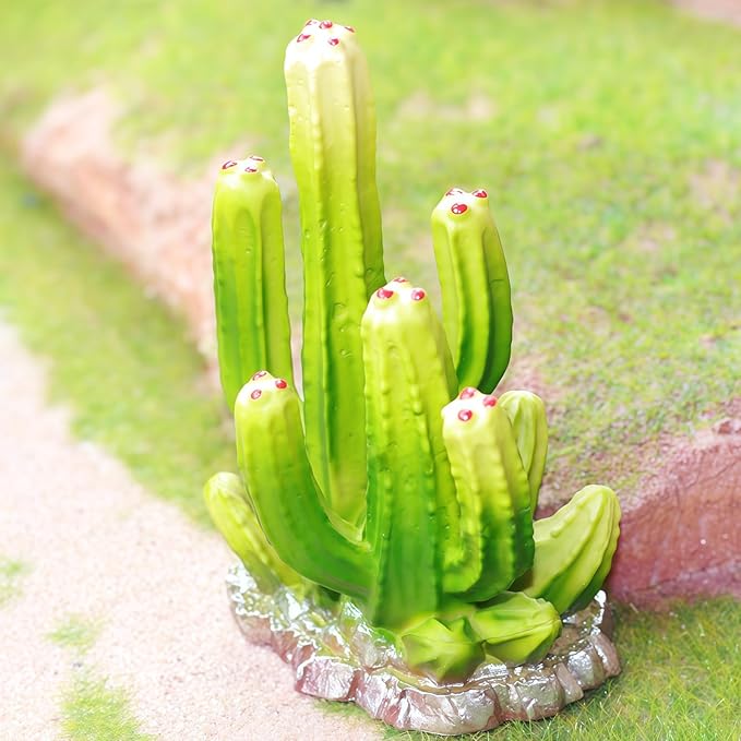 Gemini&Genius Saguaro Cactus Plant Action Figure Toys for Kids Prehistoric Jungle Trees Figure Toys, DIY Carnegiea Gigantea Educational or Decoration Plant Toy