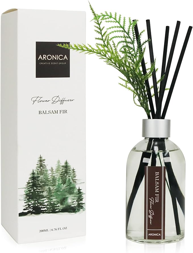 Aronica Modern Christmas Décor, Christmas Smells for House, Holiday Pine Aesthetic Diffuser, Simple Scents Evergreen Trees Boho, Cozy Office Decor for Holiday, Winter Bathroom Decor