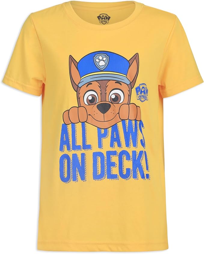 Paw Patrol Boys Nickelodeon Boy's 3-Pack Paw Patrol Short Sleeve Shirt Set for Toddlers
