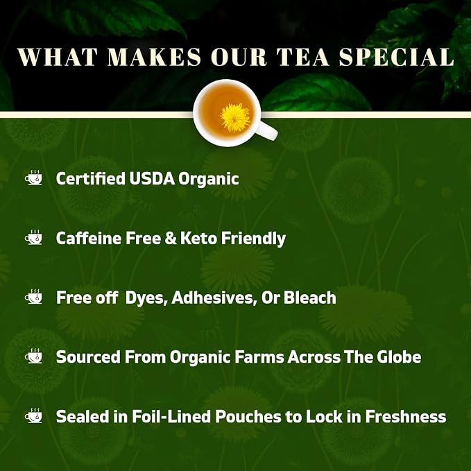 OxifyOrganic Dandelion Root Herbal Loose Tea- 16 oz (16 oz, Dandelion Root)