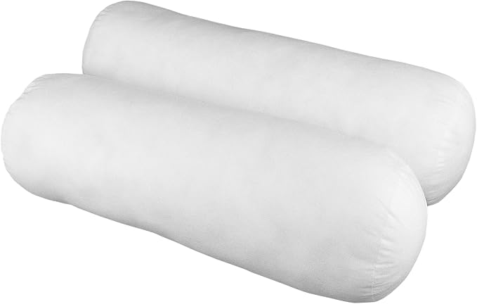 Hometex Canada Bolster Insert 8" x 18" Polyester Filled Standard Cover (2 Pack)